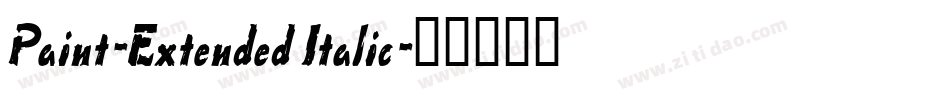 Paint-Extended Italic字体转换